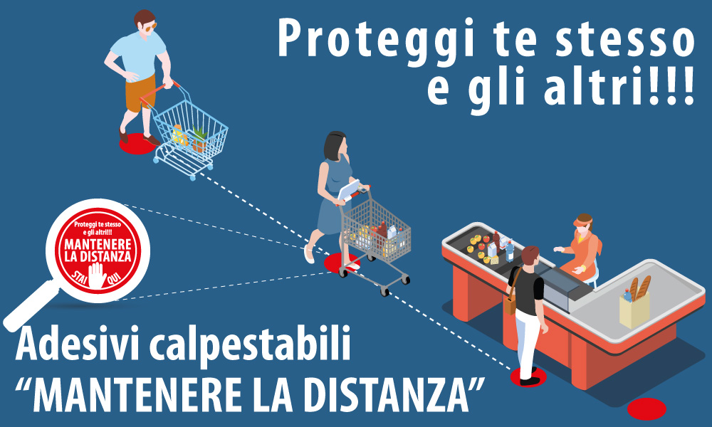  mantenere la distanza di sicurezza interpersonale 