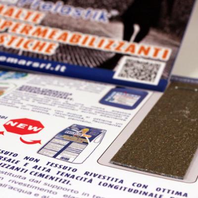 Pieghevole Formato A5 Con Prodotto Tattile