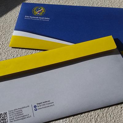 Busta Da Lettera Stampa Fronte Retro Particolare Qr Code
