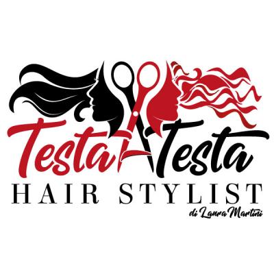 Testa A Testa Hair Stylist Logo
