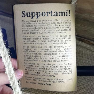 La Sega Musicale Mini Libro Particolare Copertina Supportami