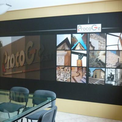 Allestimento Parete In Forex 3 Mm Vista Laterale