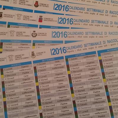 Calendario Fronte 2016
