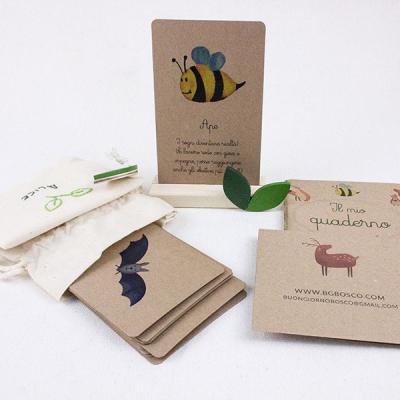 Carte Personalizzate Carta Kraft 300g Set