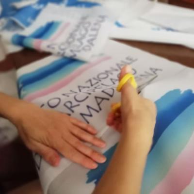 Basta Con La Plastica In Mare Bandiere Isole Amiche Del Clima Taglio Stoffa